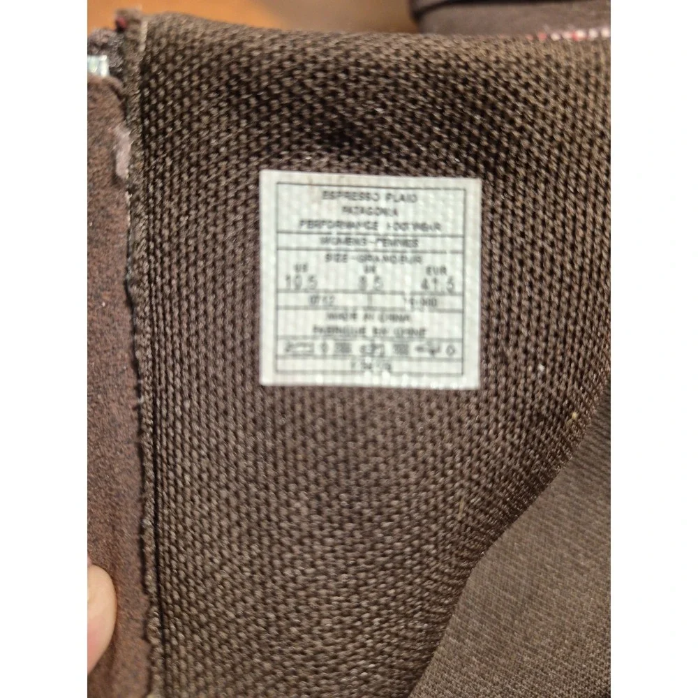 Patagonia Kula Plaid‎ Women's 10.5 Ankle Boots Suede Espresso Buckle Zip Rare
